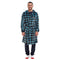 Snuggs Blanket Robe Blue Checkered